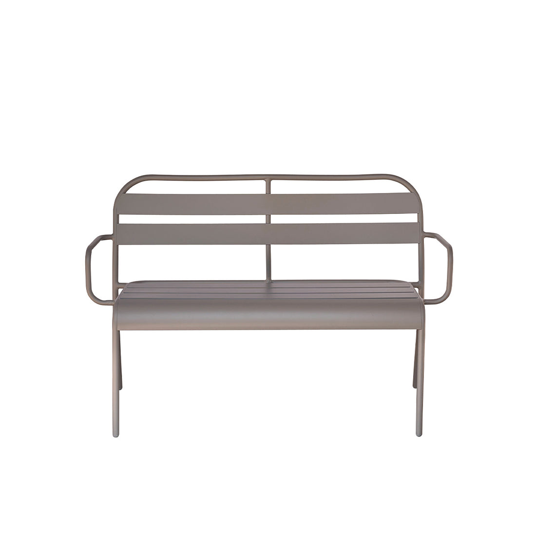 ZÉPHIR - Graue Aluminiumbank 118 cm