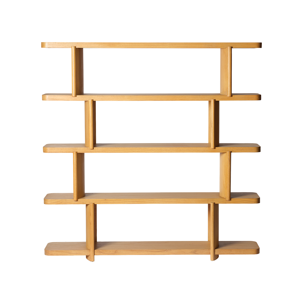 OTTO - Bücherregal aus naturbelassenem Mindi-Holz, 160 cm