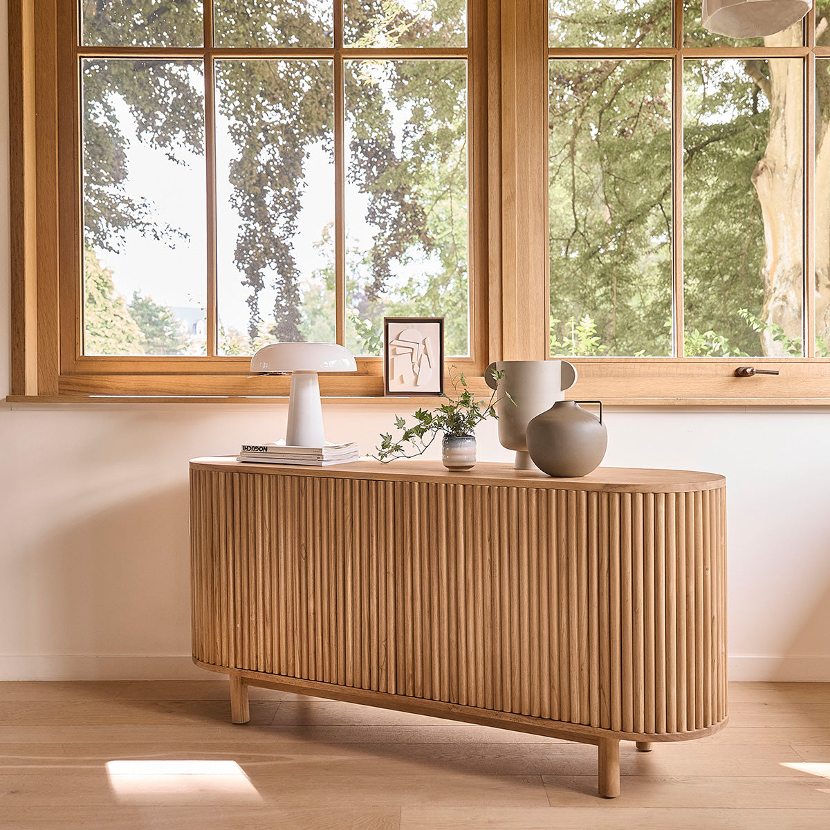 COLINE - Buffet aus massivem Teakholz 160 cm
