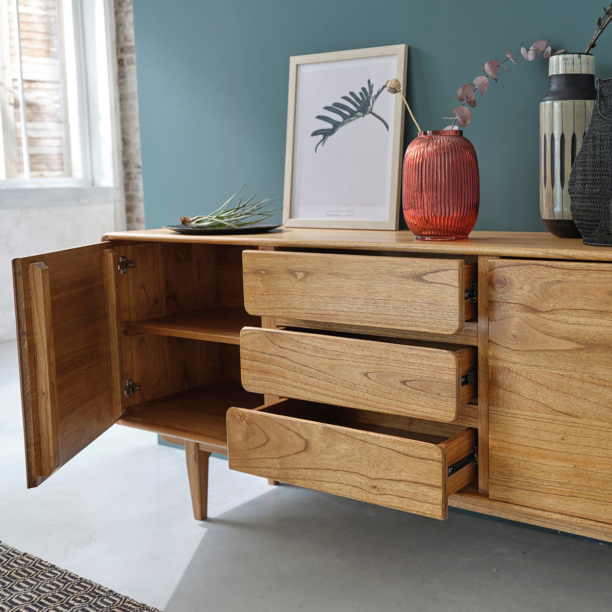 LISON - Buffet aus Vintage-Mindyholz 180 cm
