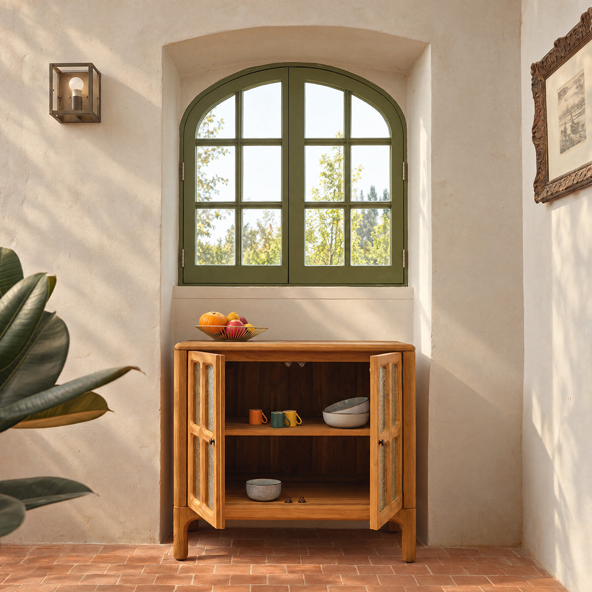 VELDE - Sideboard aus recyceltem Teakholz, 90 cm