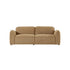 Gerades 3-Sitzer-Sofa aus hellbraun meliertem Strukturstoff