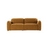 Gerades 3-Sitzer-Sofa in Bronze-Samt