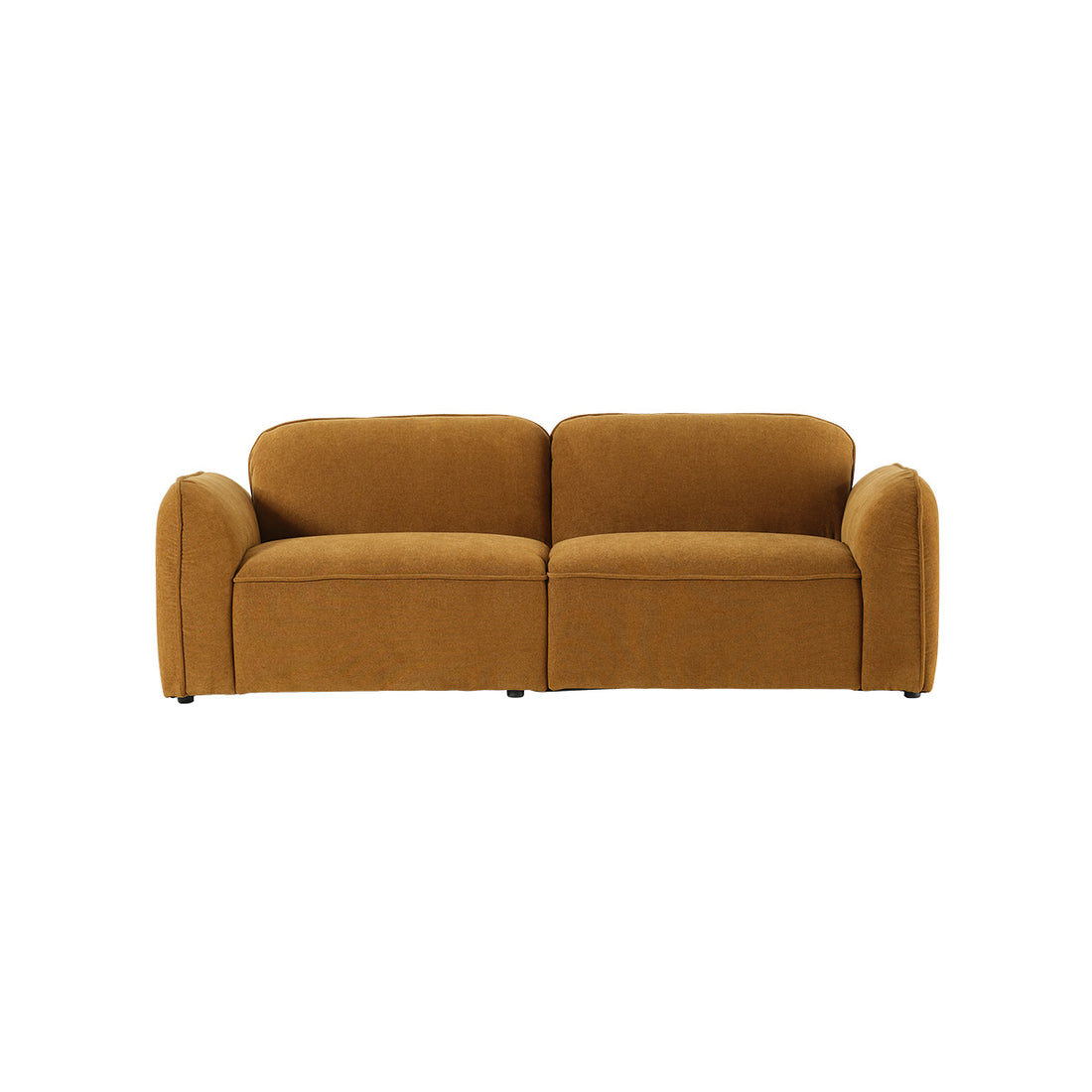 HECTOR - Gerades 3-Sitzer-Sofa in Bronze-Samt