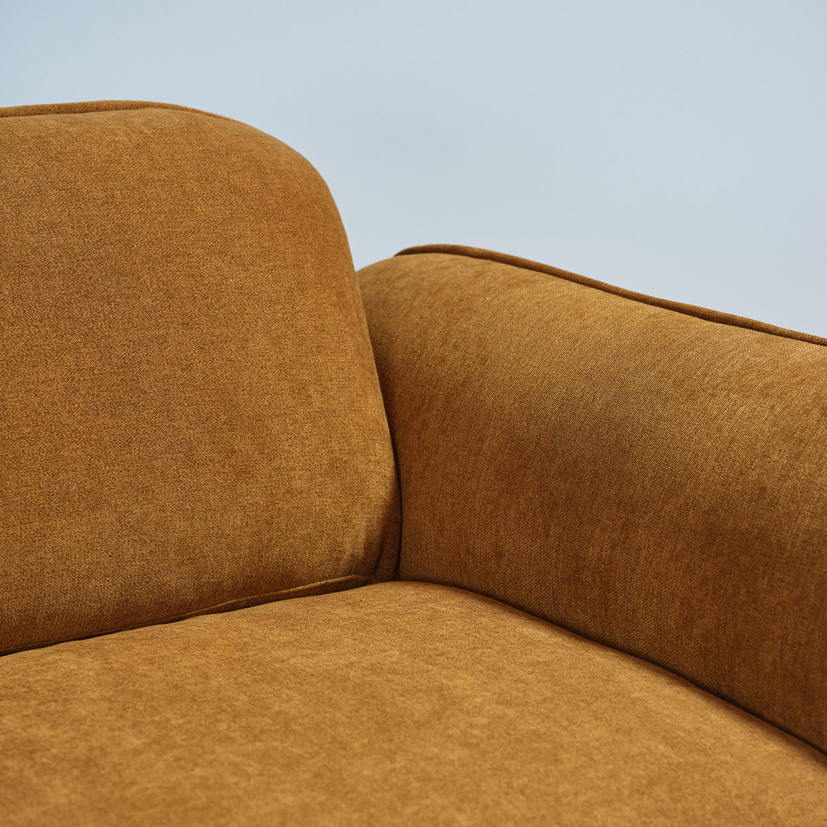 HECTOR - Gerades 3-Sitzer-Sofa in Bronze-Samt