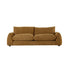 Gerades 3-Sitzer-Sofa aus bronzefarbenem meliertem Strukturstoff