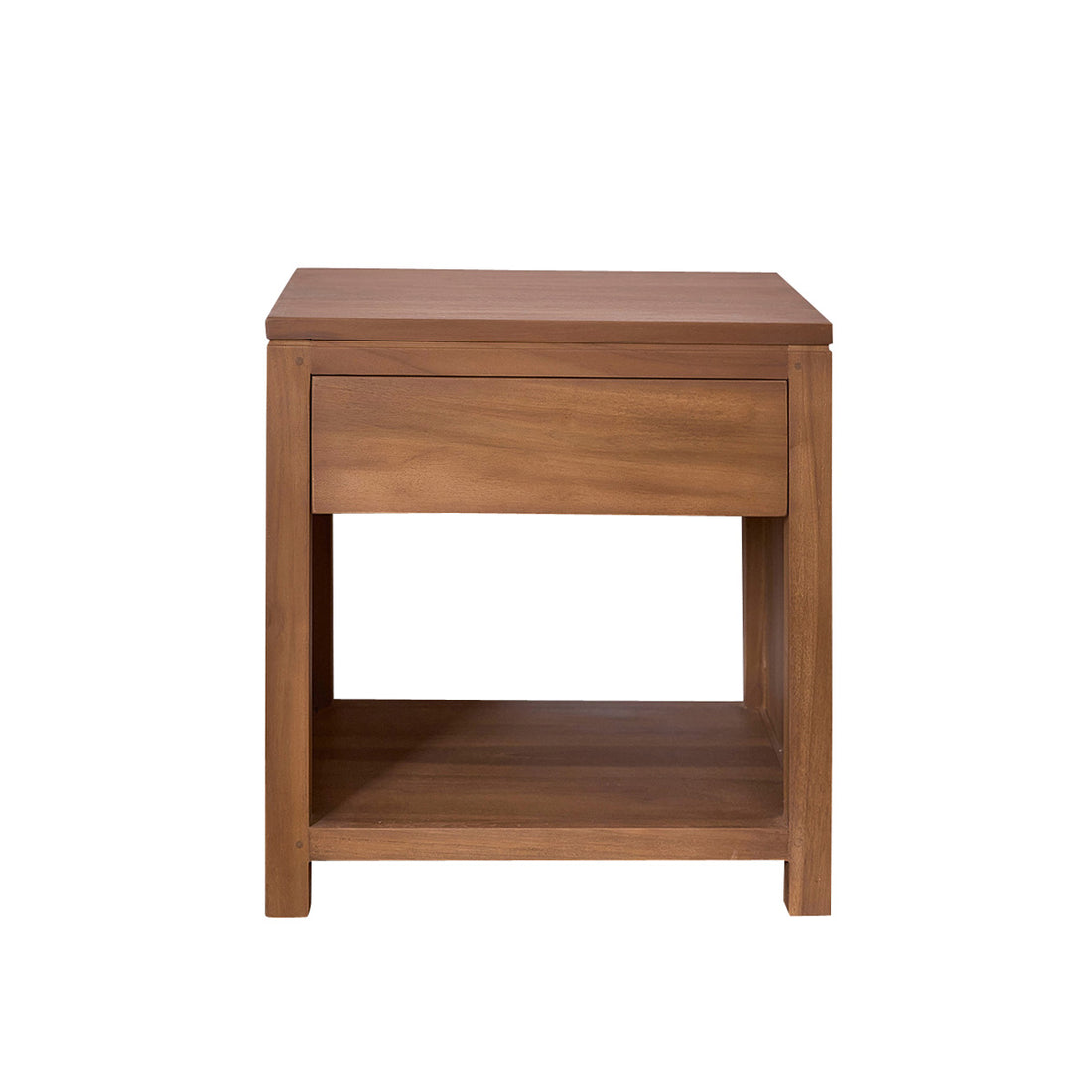 TRISTAN - Nachttisch aus massivem Teakholz 50 cm