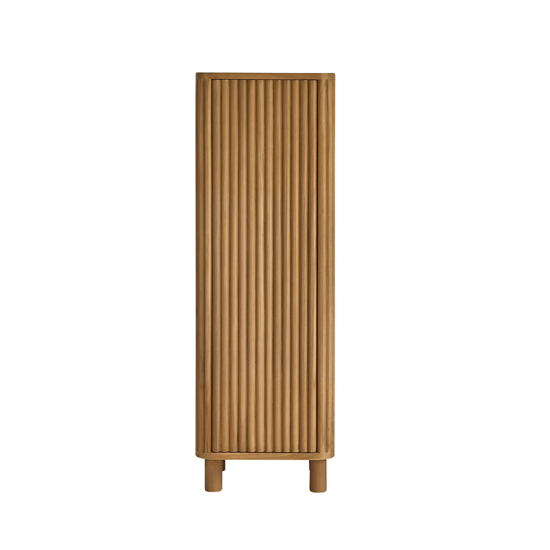 COLINE - Badezimmerschrank mit Füßen aus massivem Teakholz, 120 cm