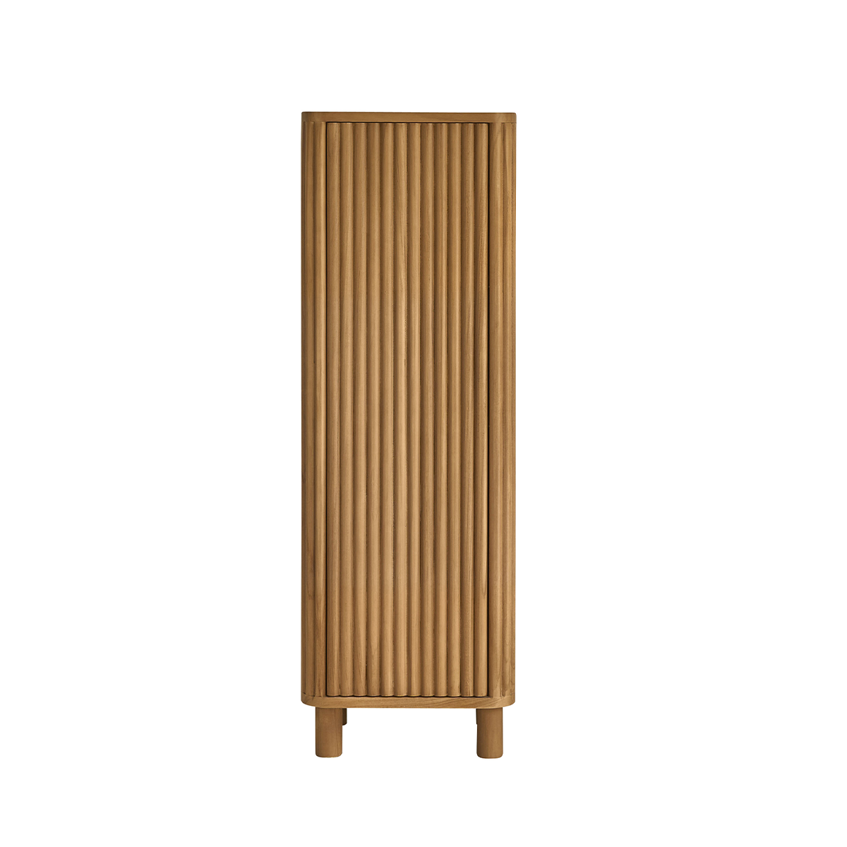COLINE - Badezimmerschrank mit Füßen aus massivem Teakholz, 120 cm