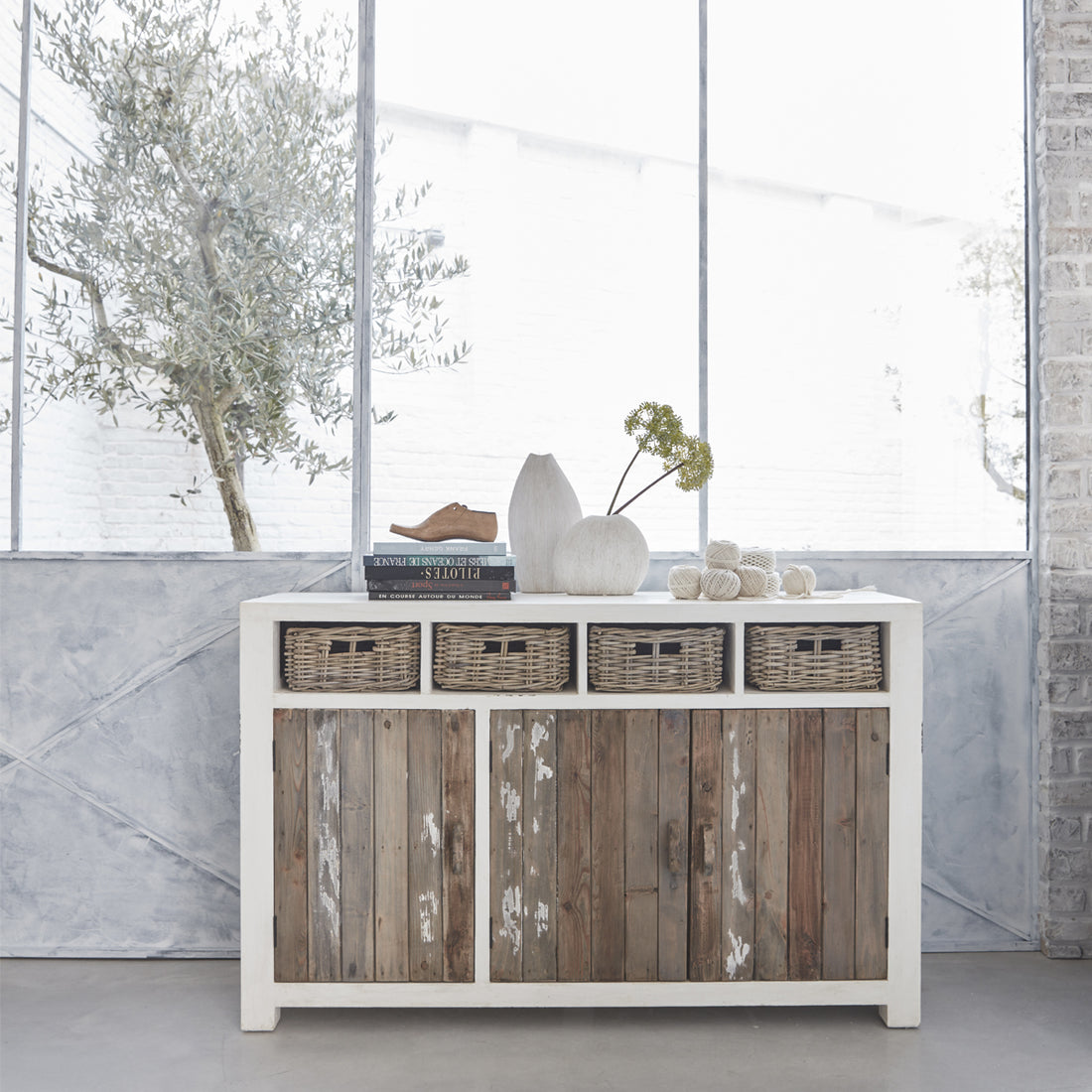 HONFLEUR - Kommode aus recyceltem Massivholz 145 cm