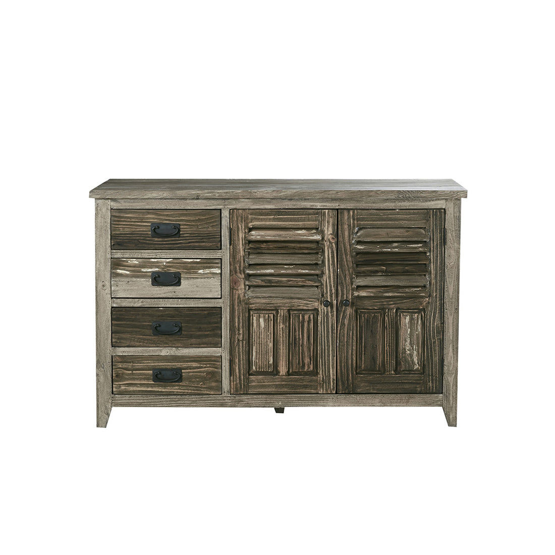 VICTOR - Kommode aus recyceltem Massivholz 140 cm