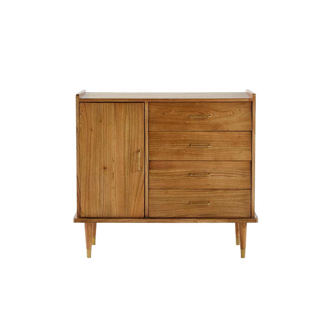 PIA - Retro-Kommode aus massivem Mindi 105 cm