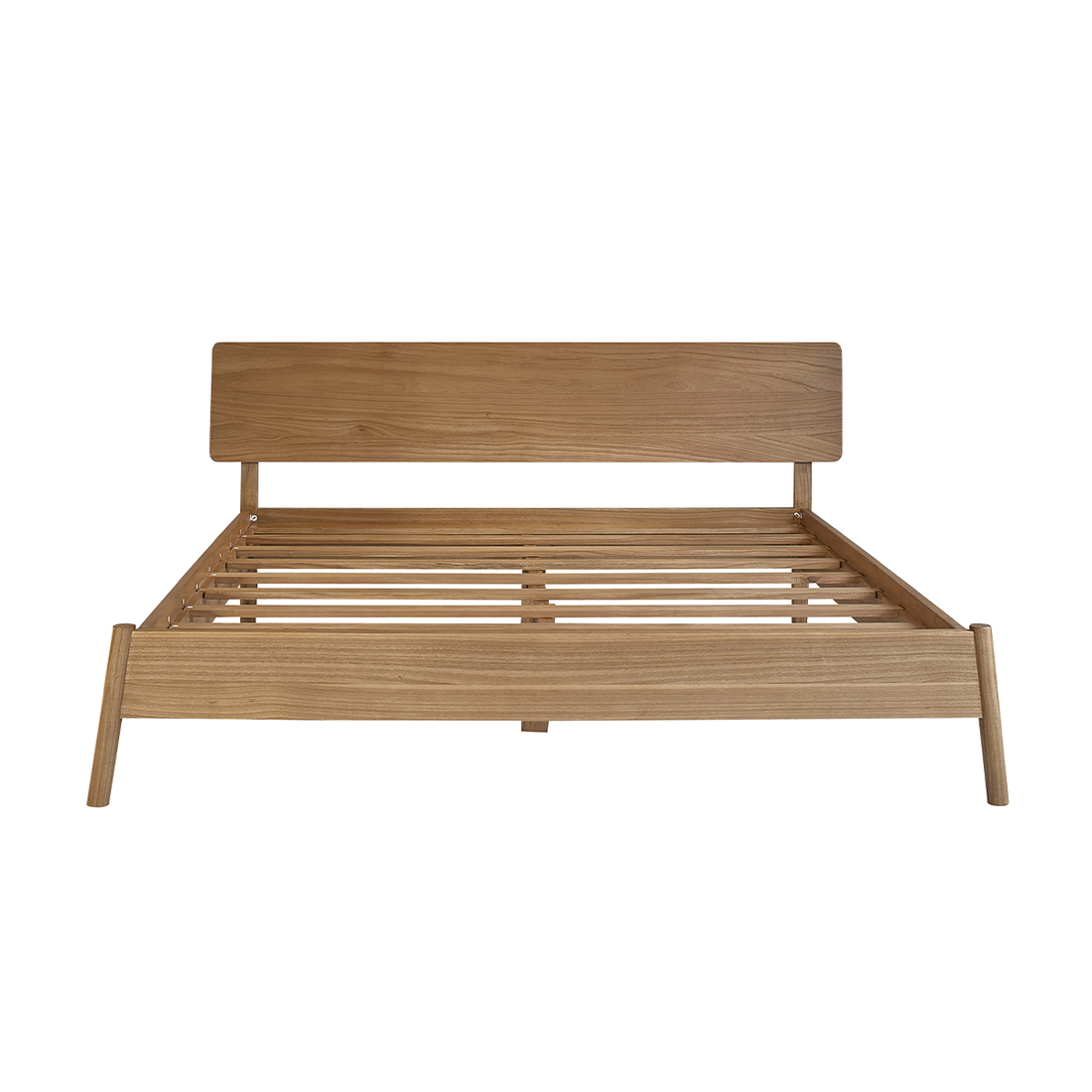 MAIA - Bett aus Mindi-Holz, 180 cm, mit Lattenrost