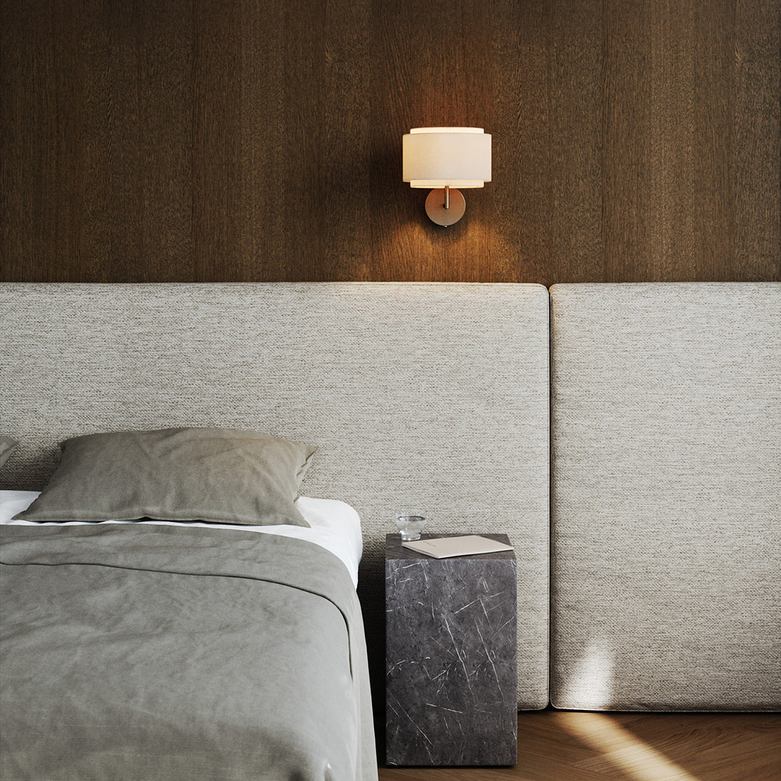 Metall-Wandleuchte beige