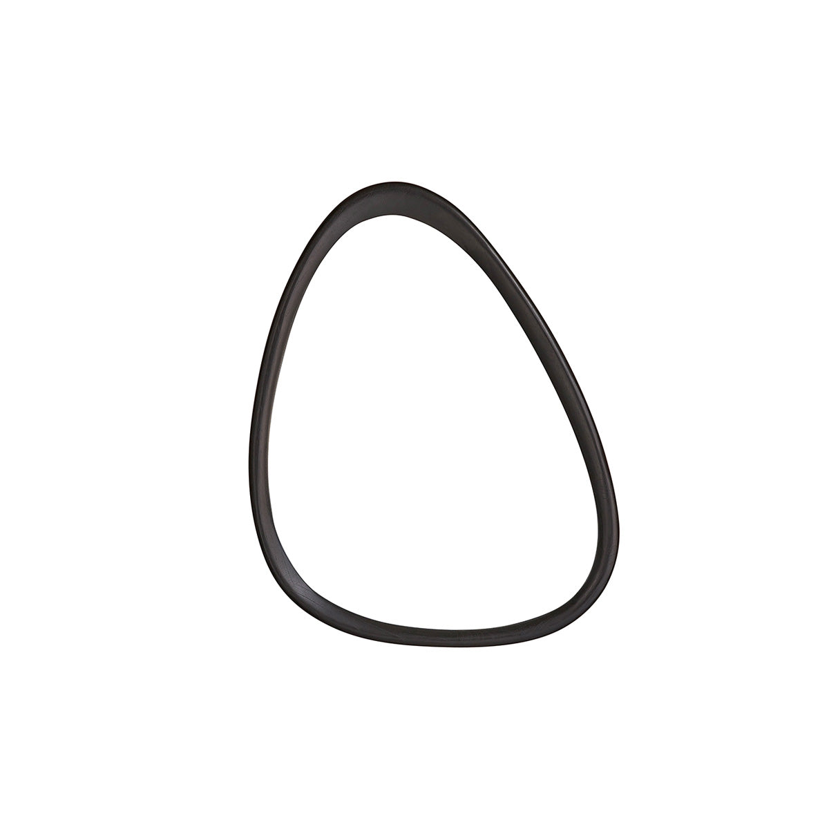 THELMA - Organischer Spiegel aus schwarzem Mindi-Holz, 75 x 60 cm