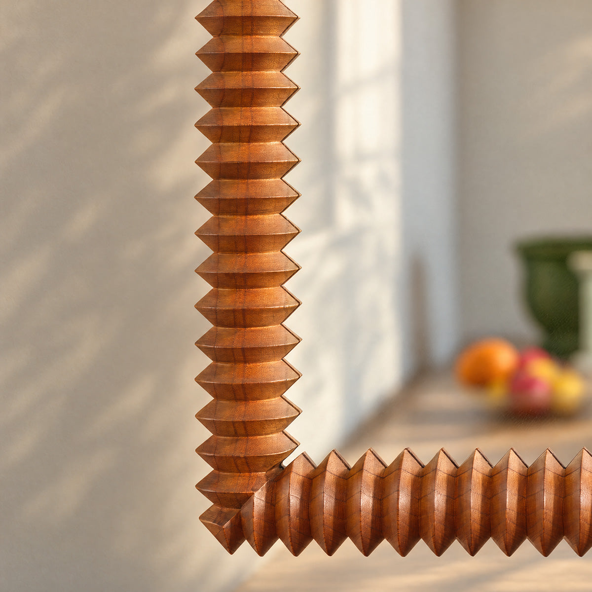 ODILE - Spiegel aus recyceltem Teakholz, 180 x 80 cm