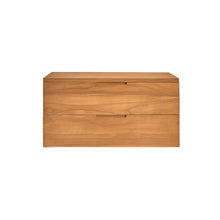 Waschtischunterschrank aus massivem Teakholz, hängend, 80 cm