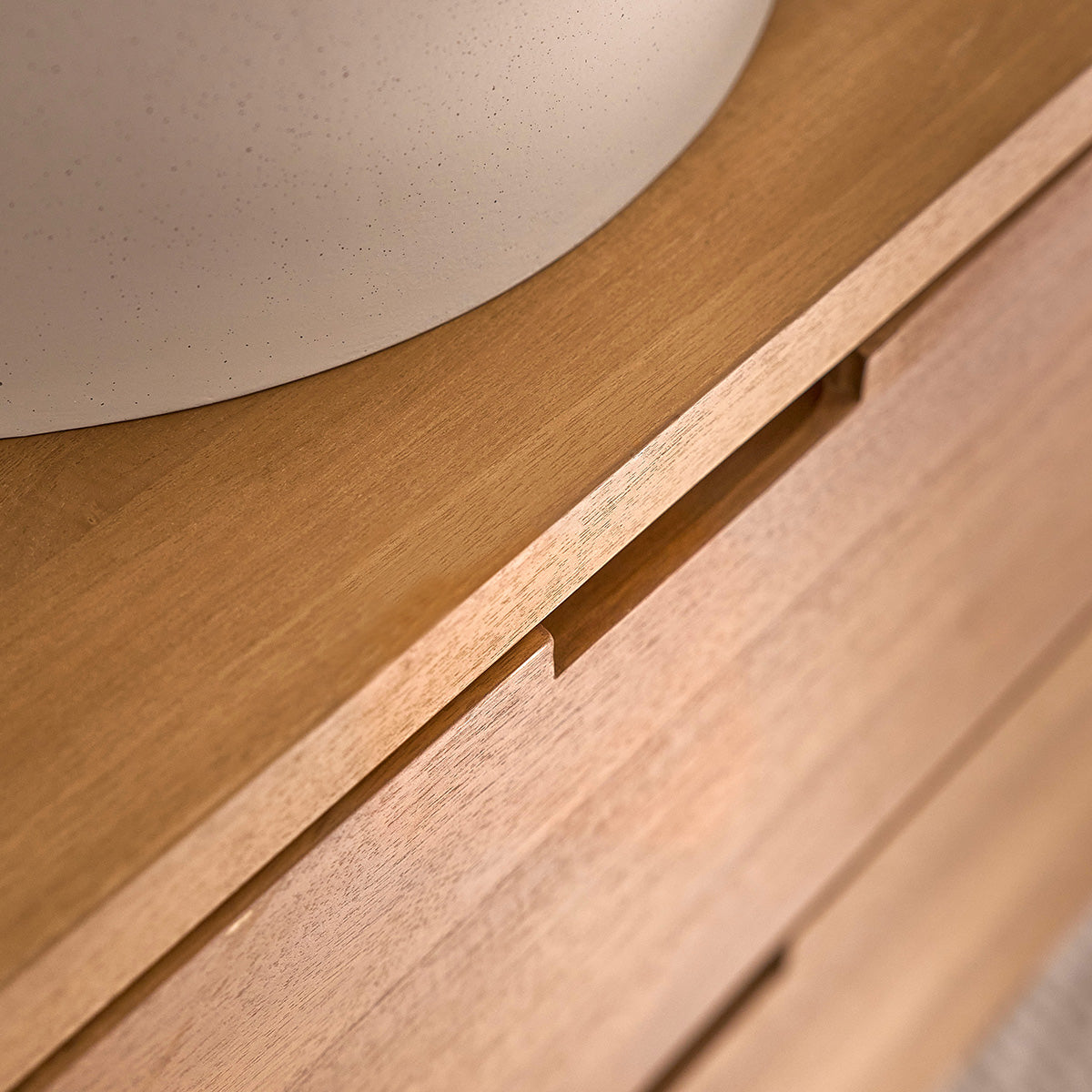 MAË - Waschtischunterschrank aus massivem Teakholz, hängend, 60 cm