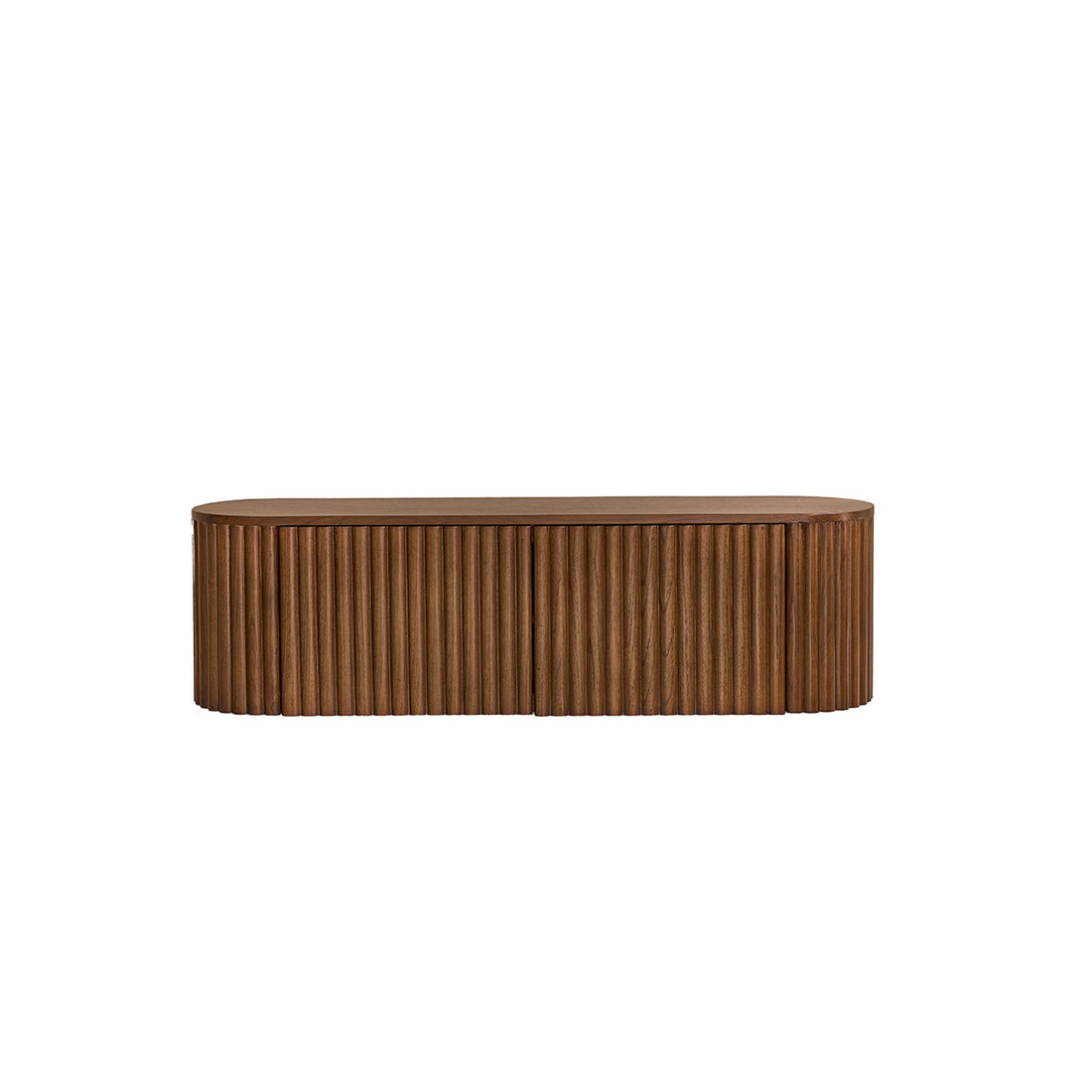 TRINIDAD - Hängender TV-Schrank aus Mindi-Holz mit Walnuss-Finish, 140 cm