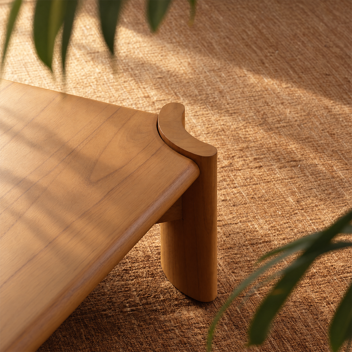 ALVAR - Couchtisch aus naturbelassenem Mindi-Holz, 120 cm
