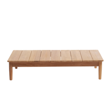 Garten-Couchtisch aus massivem Teakholz, 140 cm
