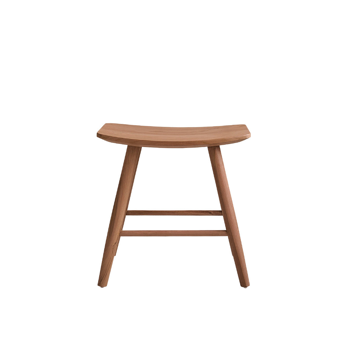 AMBRE - Hocker aus massivem Teakholz 45 cm