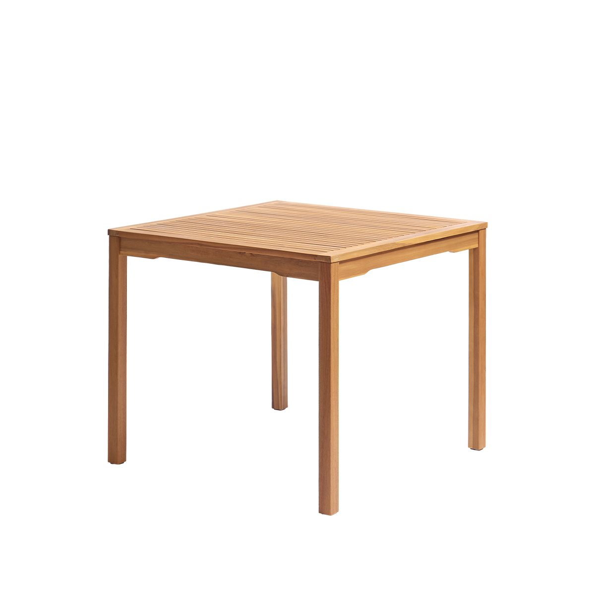 MILOS - Gartentisch aus massivem, geöltem Akazienholz, 90 cm