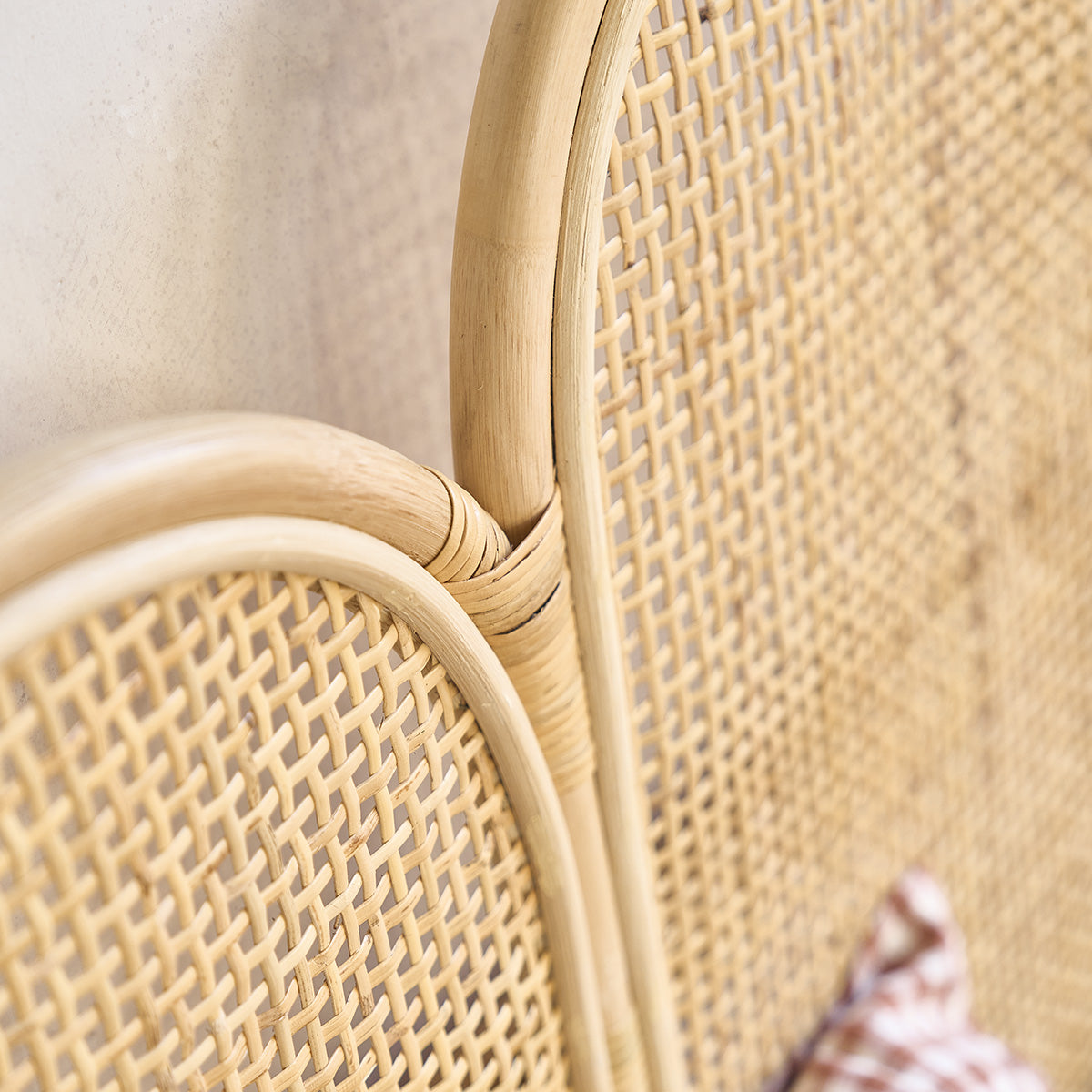 JANE - Tête de lit en rotin et cannage 160 cm