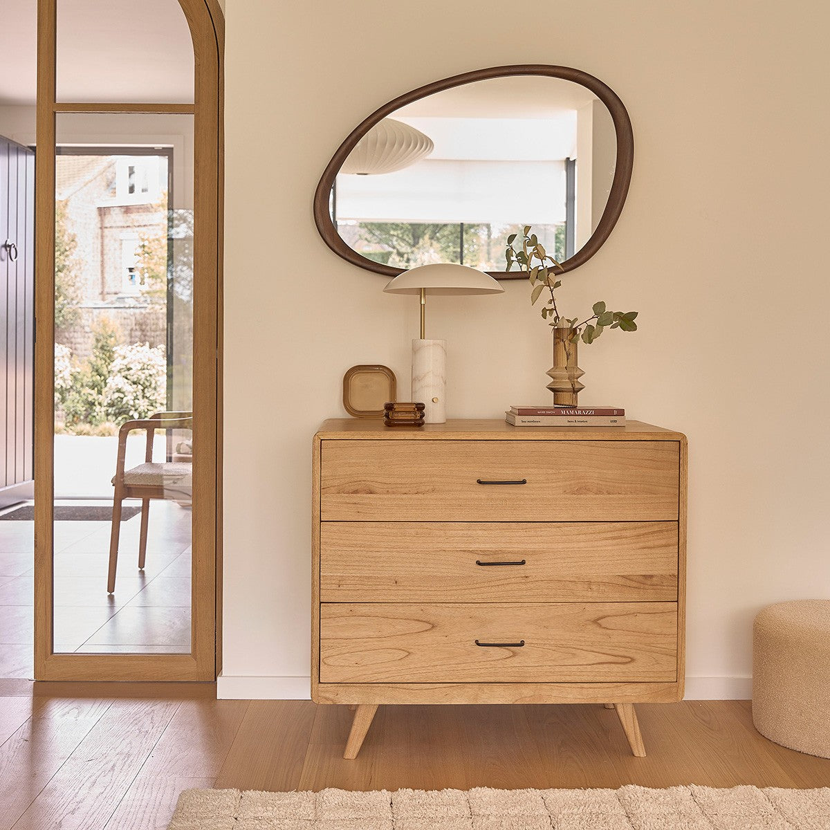 VINTAGE - Miroir en mindi massif 90x60 cm