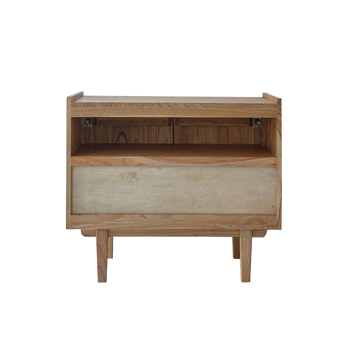 FIFTIES - Meuble sous vasque en mindi massif 90 cm