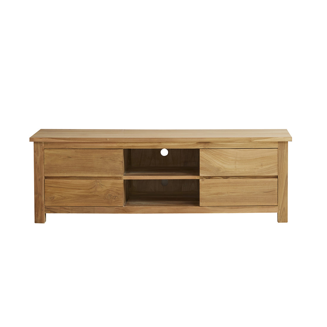 BOSTON - TV-Schrank aus massivem Teakholz 150 cm