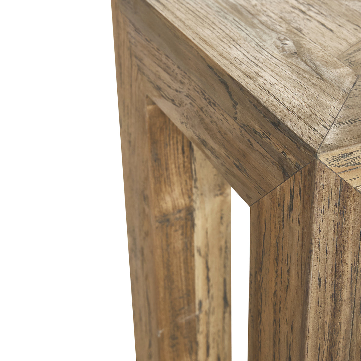 CARGO - Bank aus recyceltem massivem Teakholz 120 cm