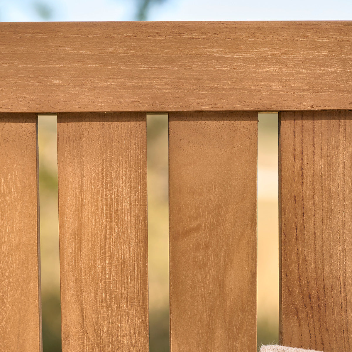 MALTE - Gartenbank 160 cm aus massivem Teakholz ohne Kissen