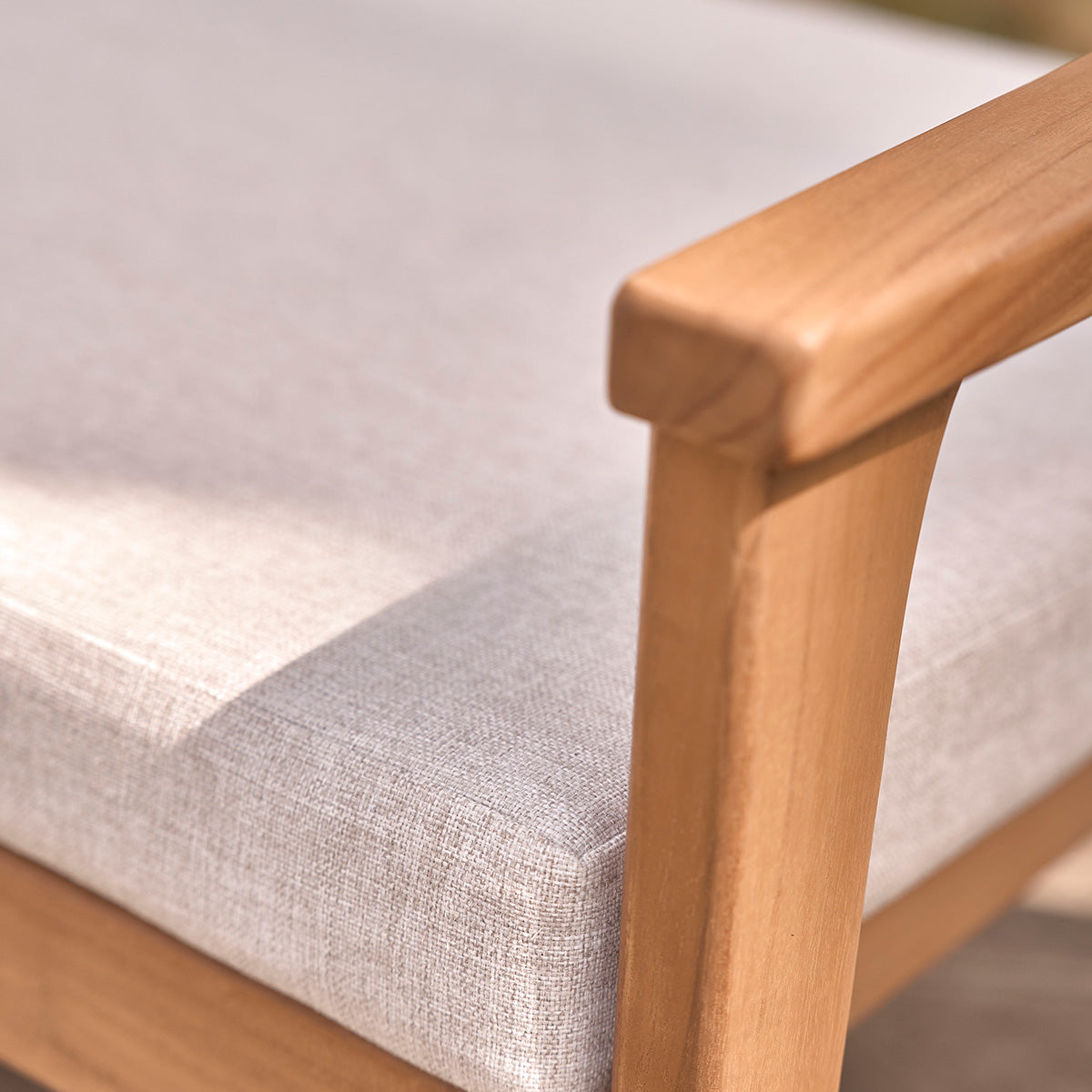 BARI - Canapé de jardin en teck massif 175 cm