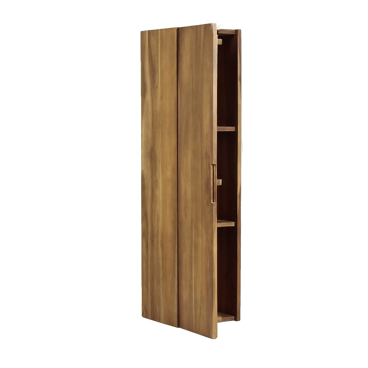 Badezimmersäule aus massivem Teakholz, hängend, 120 cm