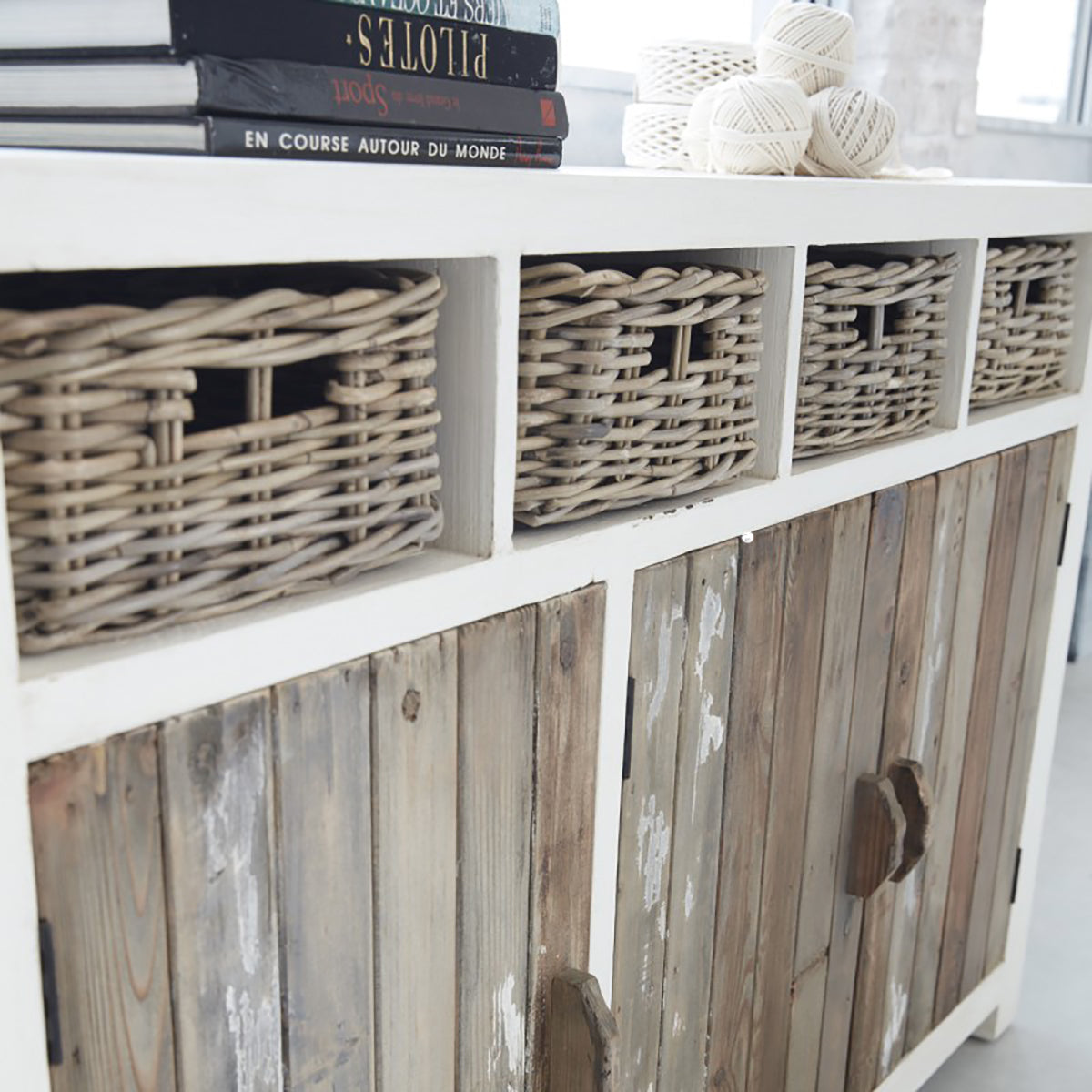 HONFLEUR - Kommode aus recyceltem Massivholz 145 cm