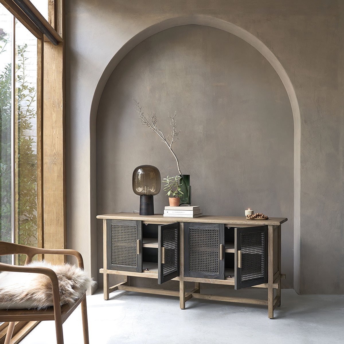 JUNKO - Buffet aus recyceltem Massivholz 173 cm