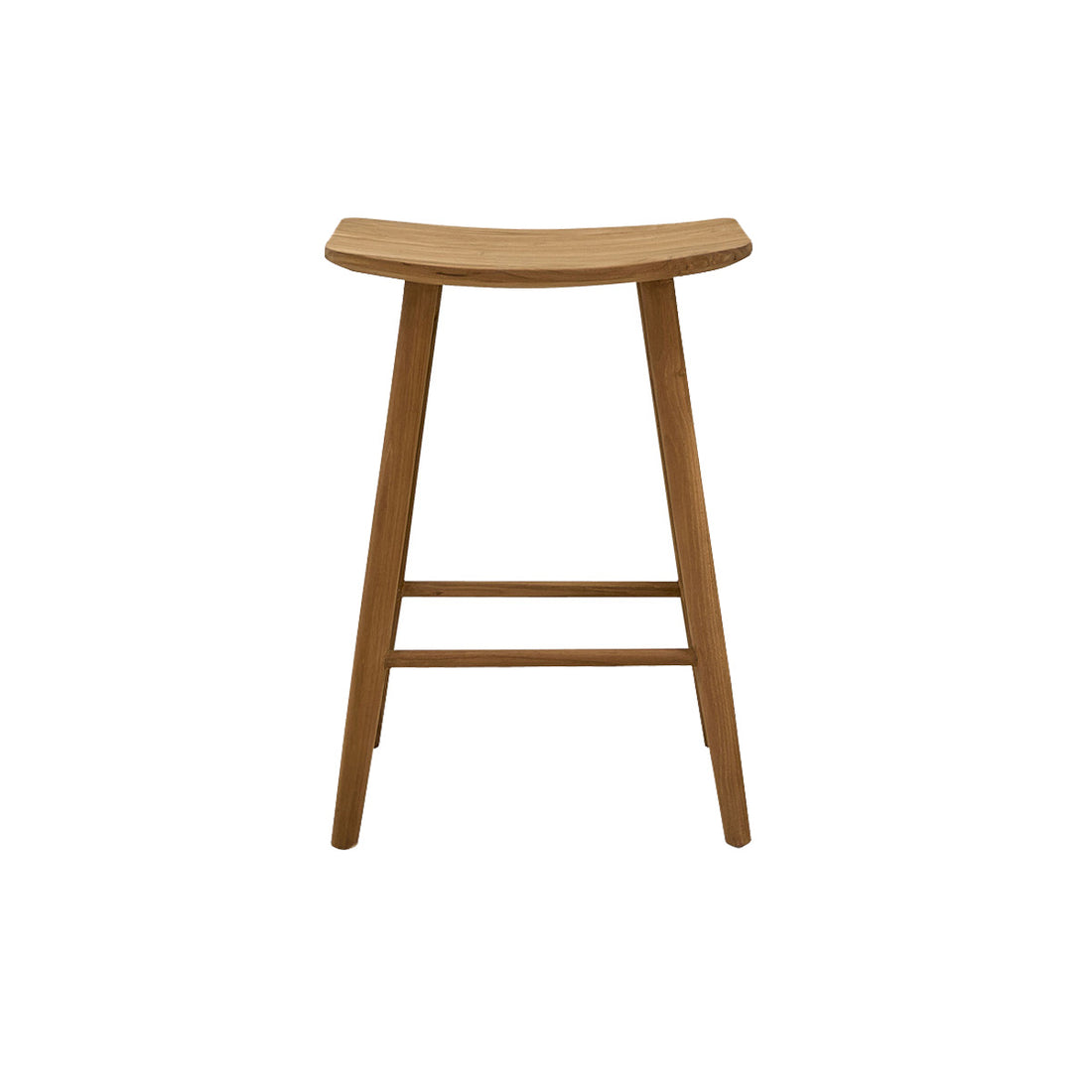 AMBRE - Hocker aus massivem Teakholz 65 cm