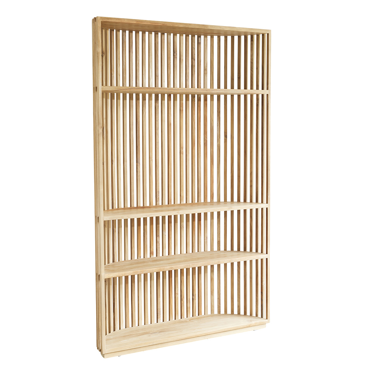 VICTORIA - Bücherregal aus massivem Teakholz 120 cm 