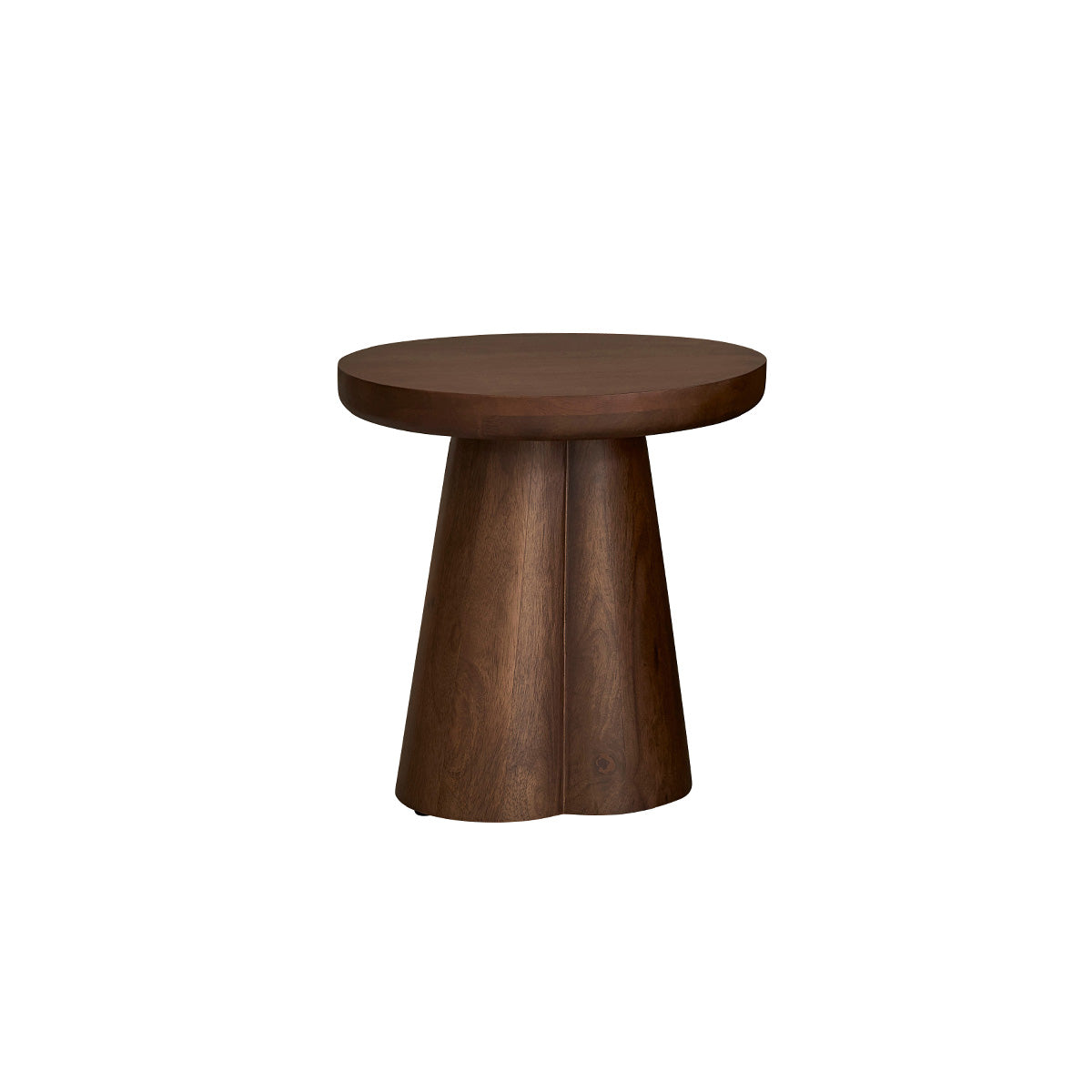 PAULA - Table d’appoint en bois de manguier ronde