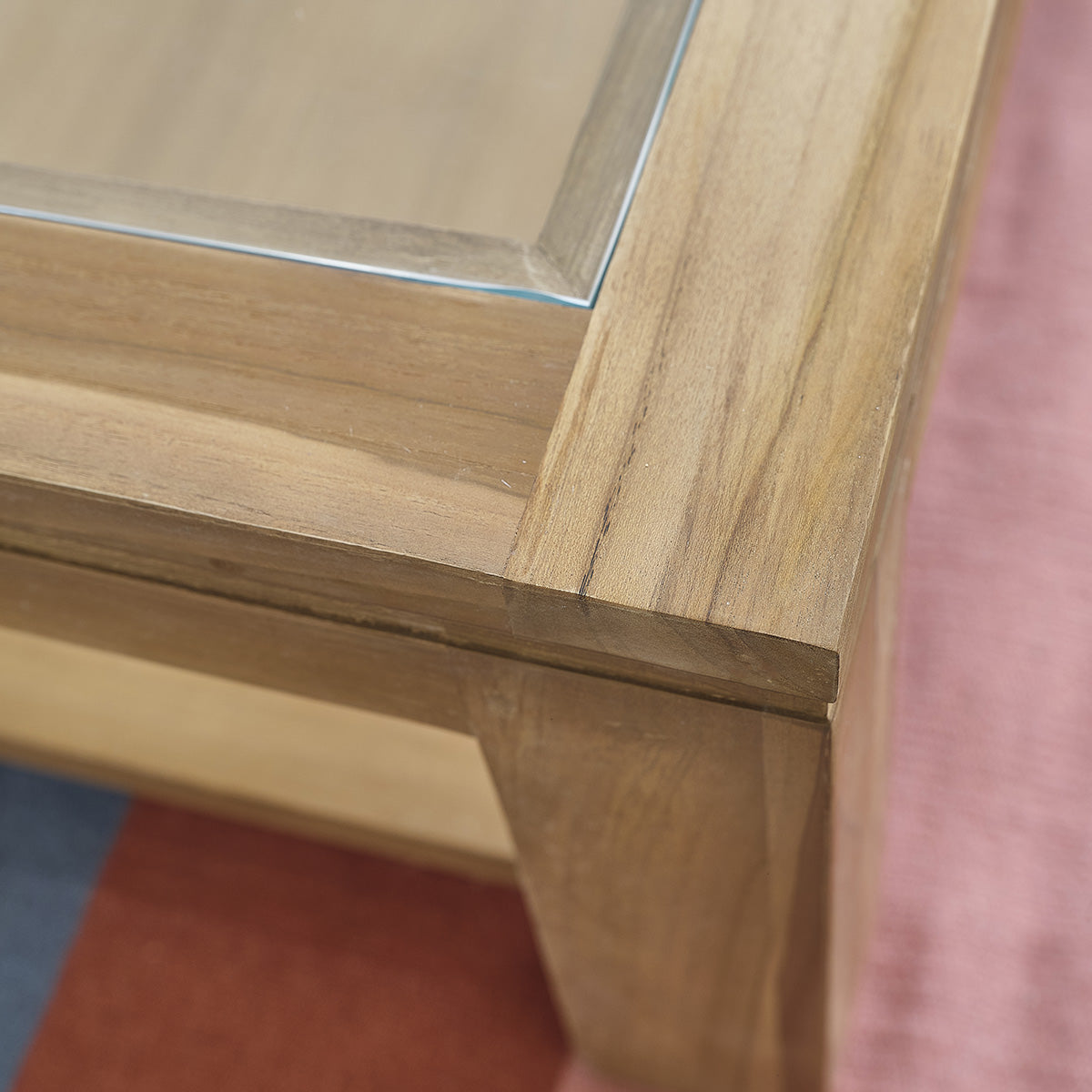 BOSTON - Couchtisch aus massivem Teakholz 120 cm