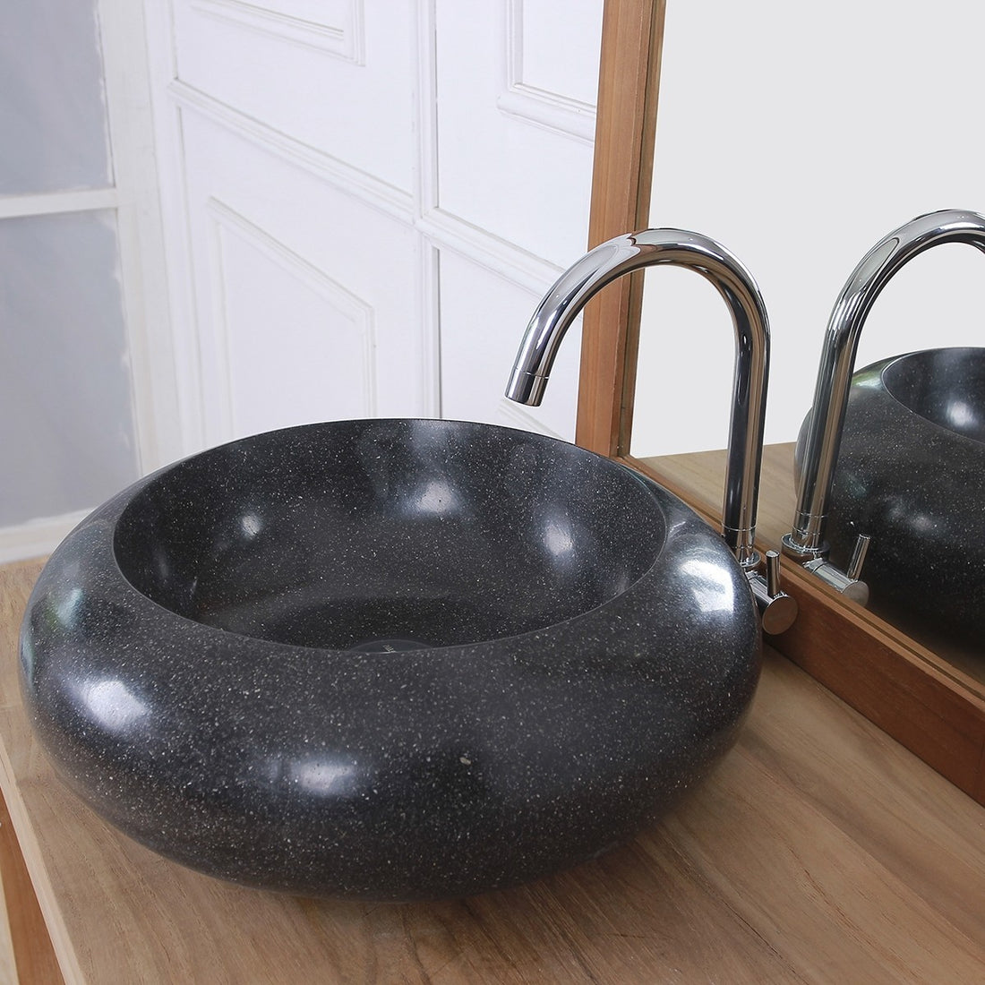 IRIS - Waschbecken aus Terrazzo Ø37 cm