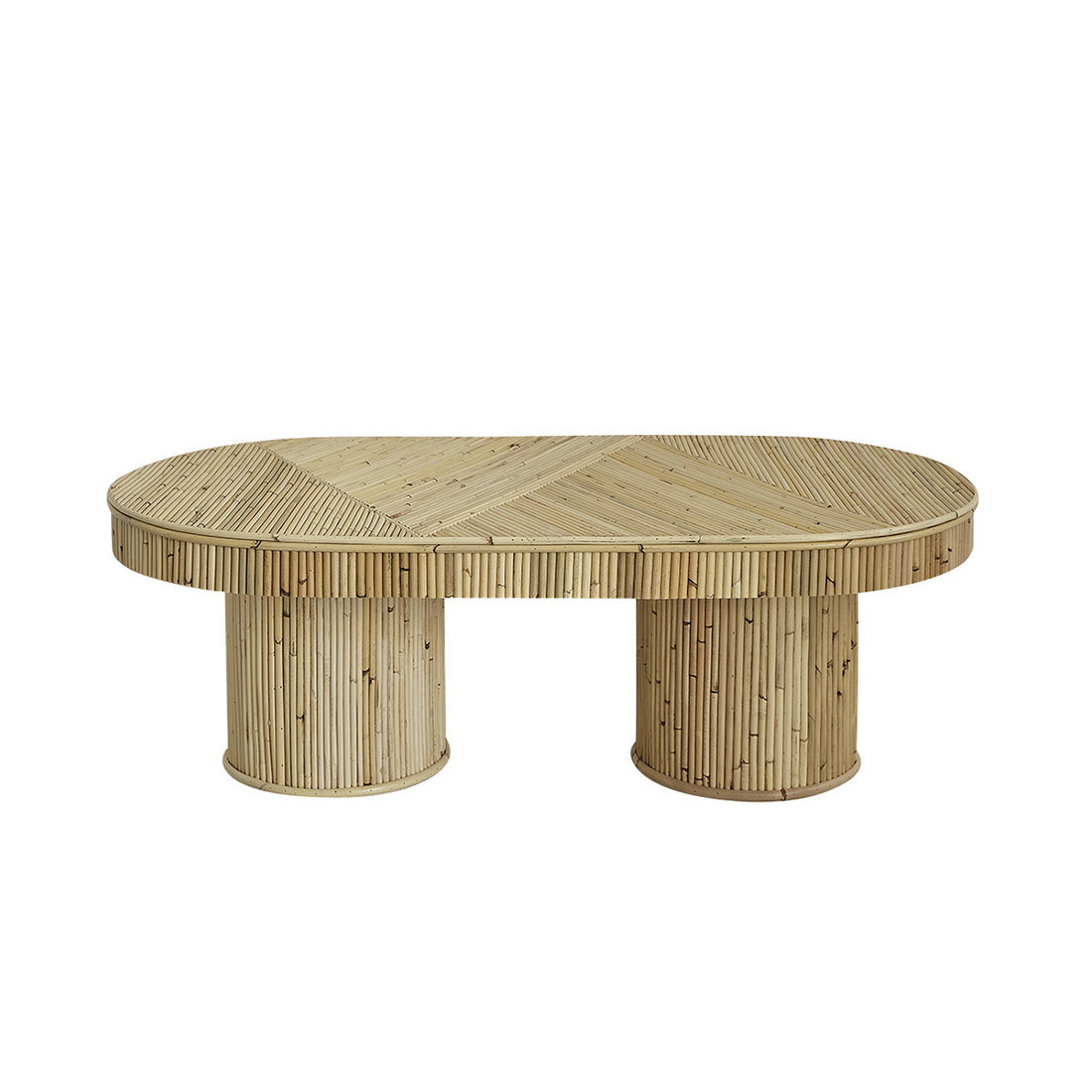 ALMA - Couchtisch aus Rattanrohr 120 cm