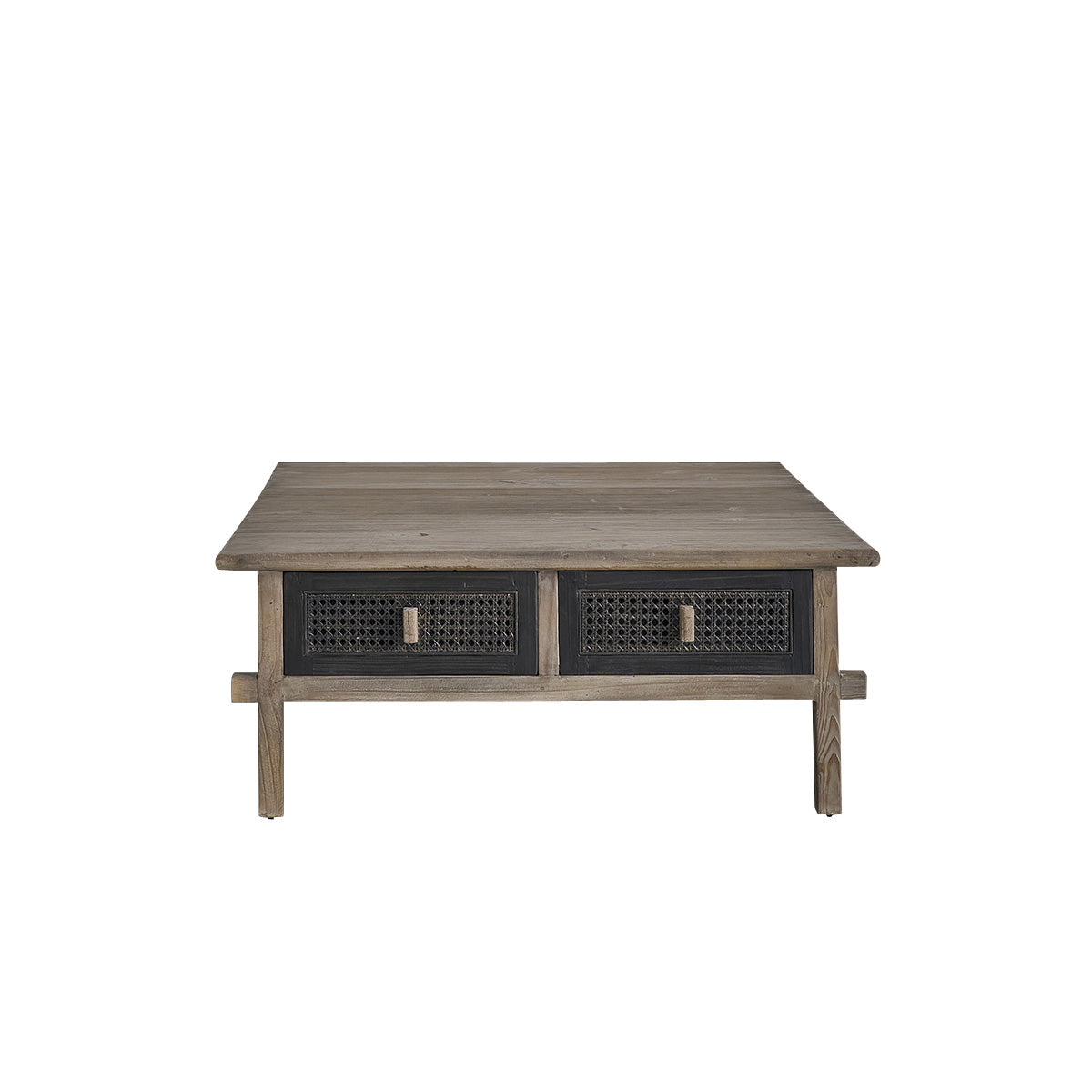 JUNKO - Couchtisch aus recyceltem massivem Holz 100 cm
