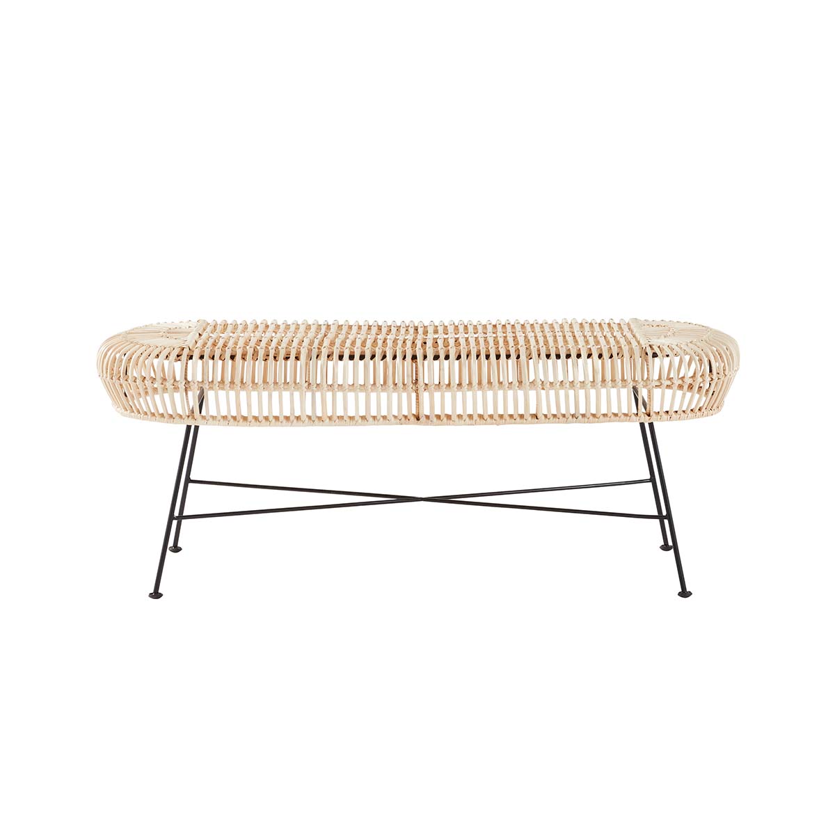 BOHEMA - Bank aus Rattan und Metall