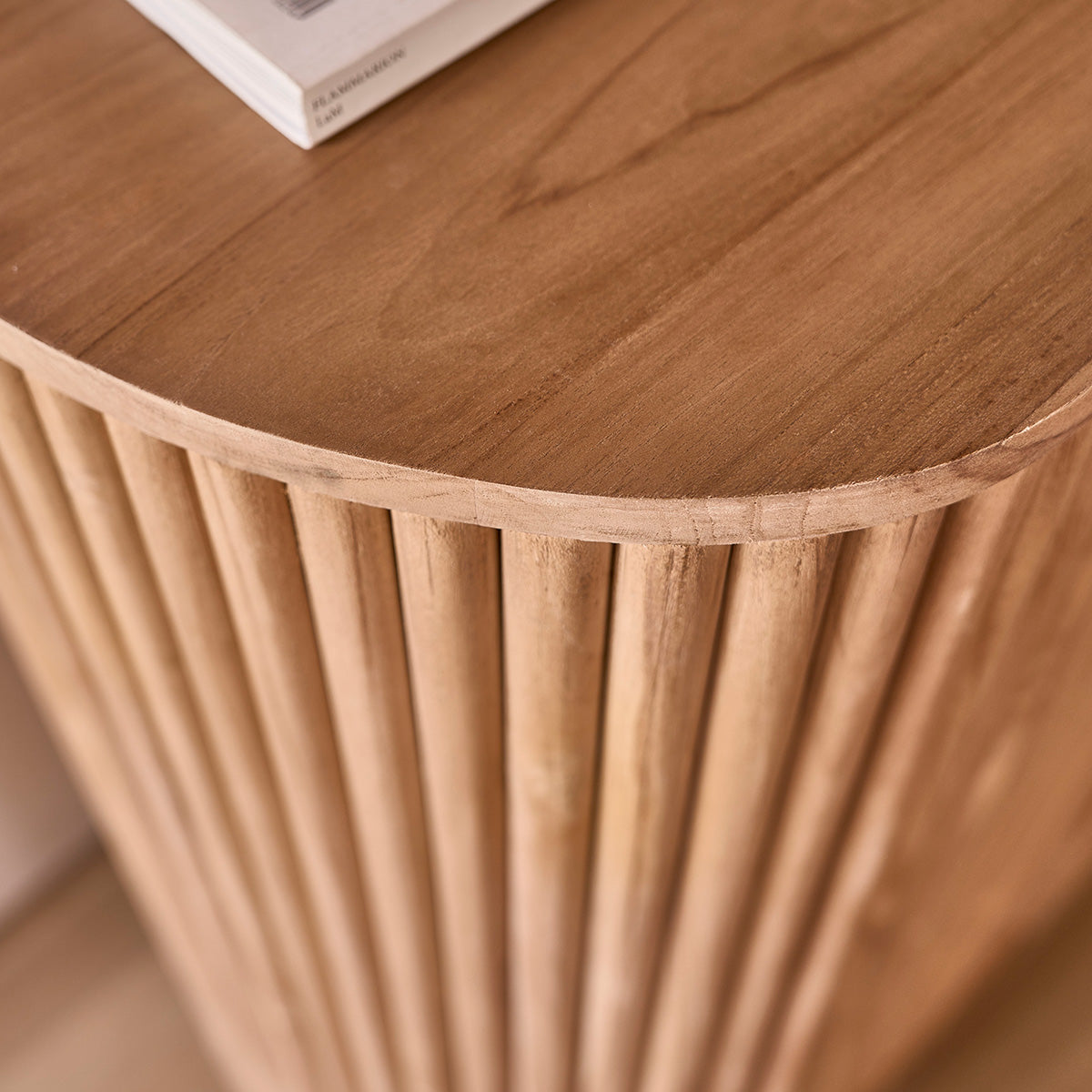 COLINE - Meuble bar en teck massif 90 cm