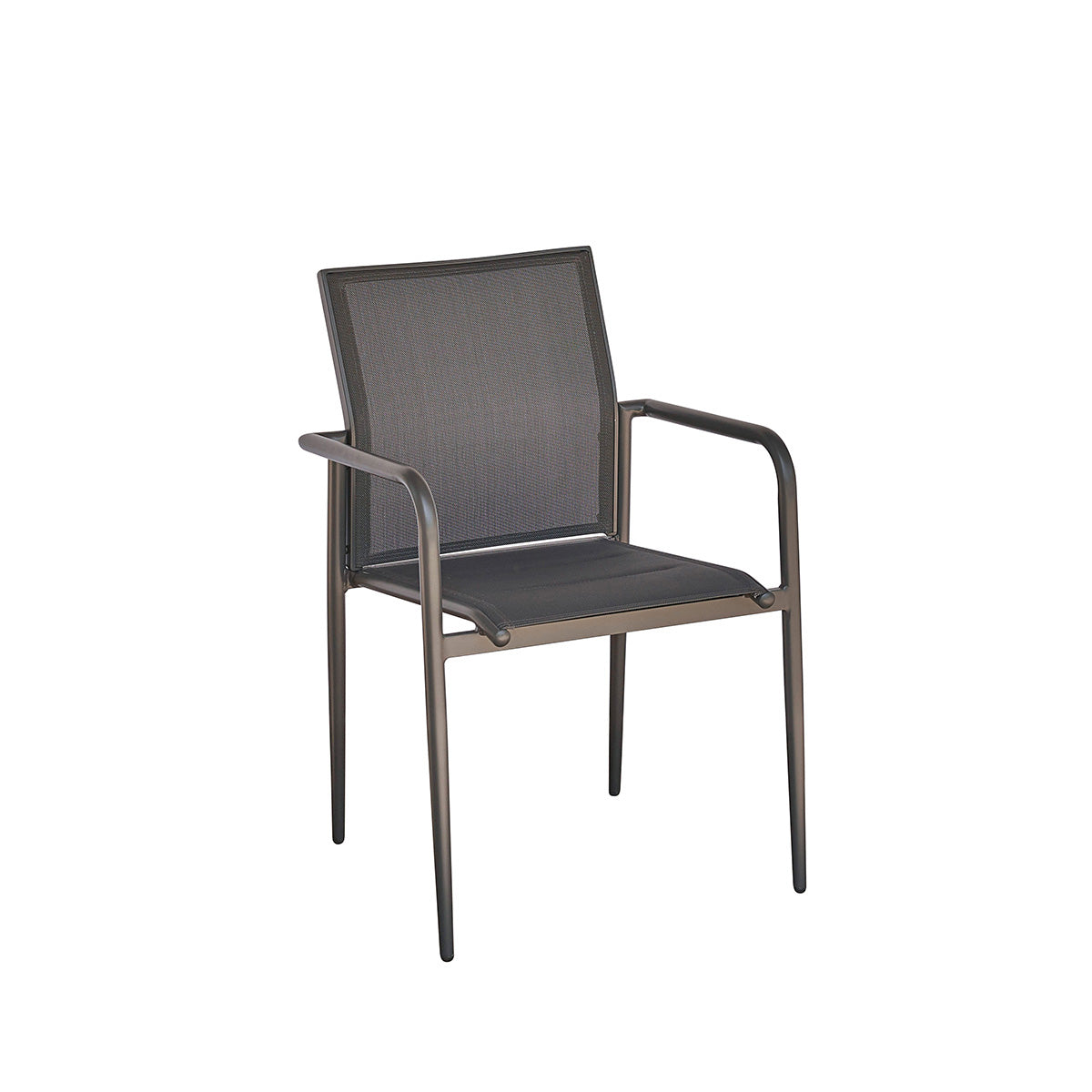 LAGON - Sessel aus Aluminium und grauem Textilene