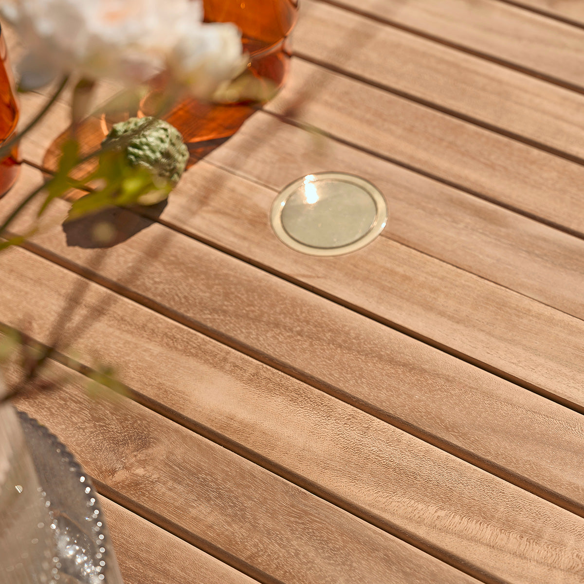 MALTE - Table de jardin en teck massif extensible 8/10 pers.