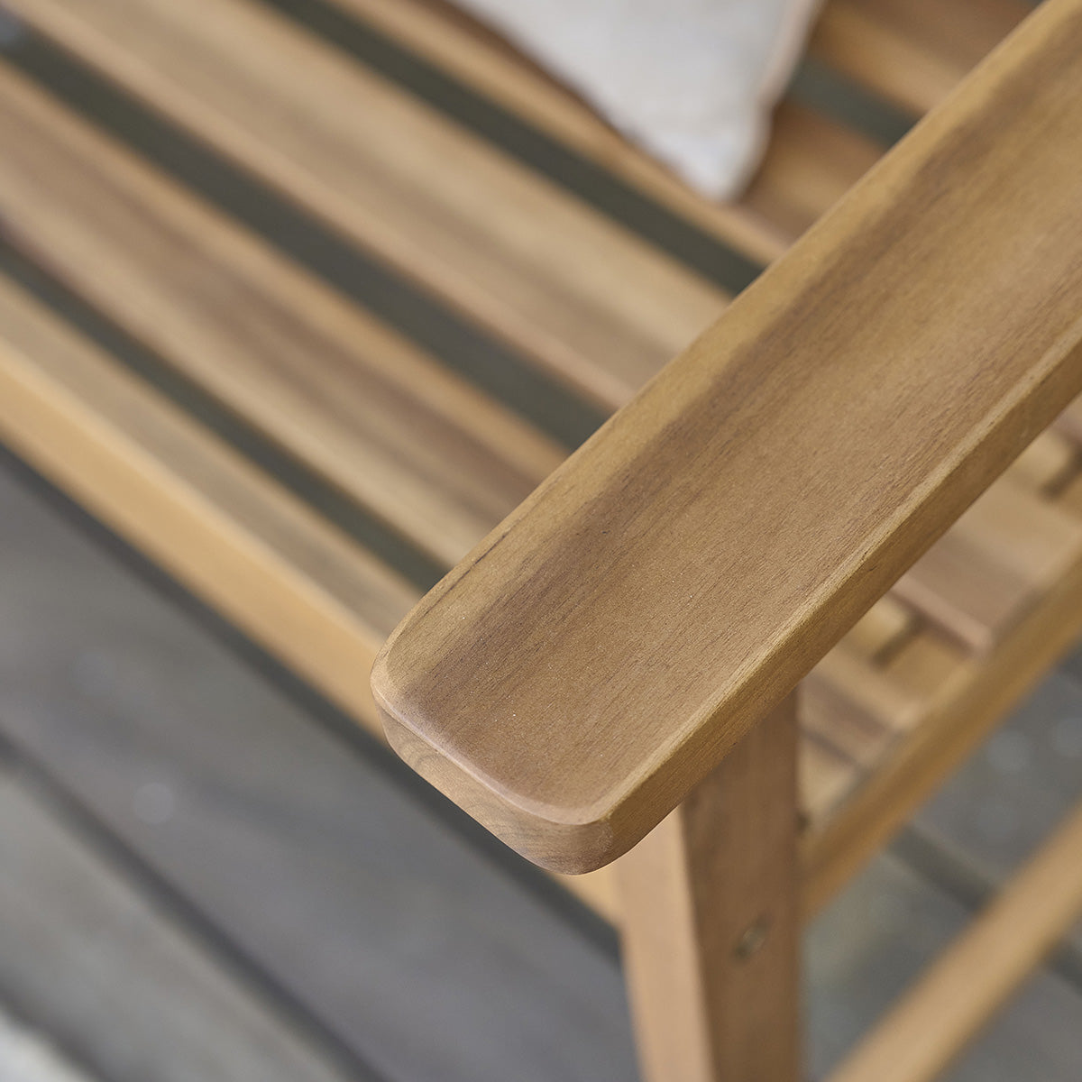 HANOÏ - Gartenbank aus massivem Akazienholz 150 cm