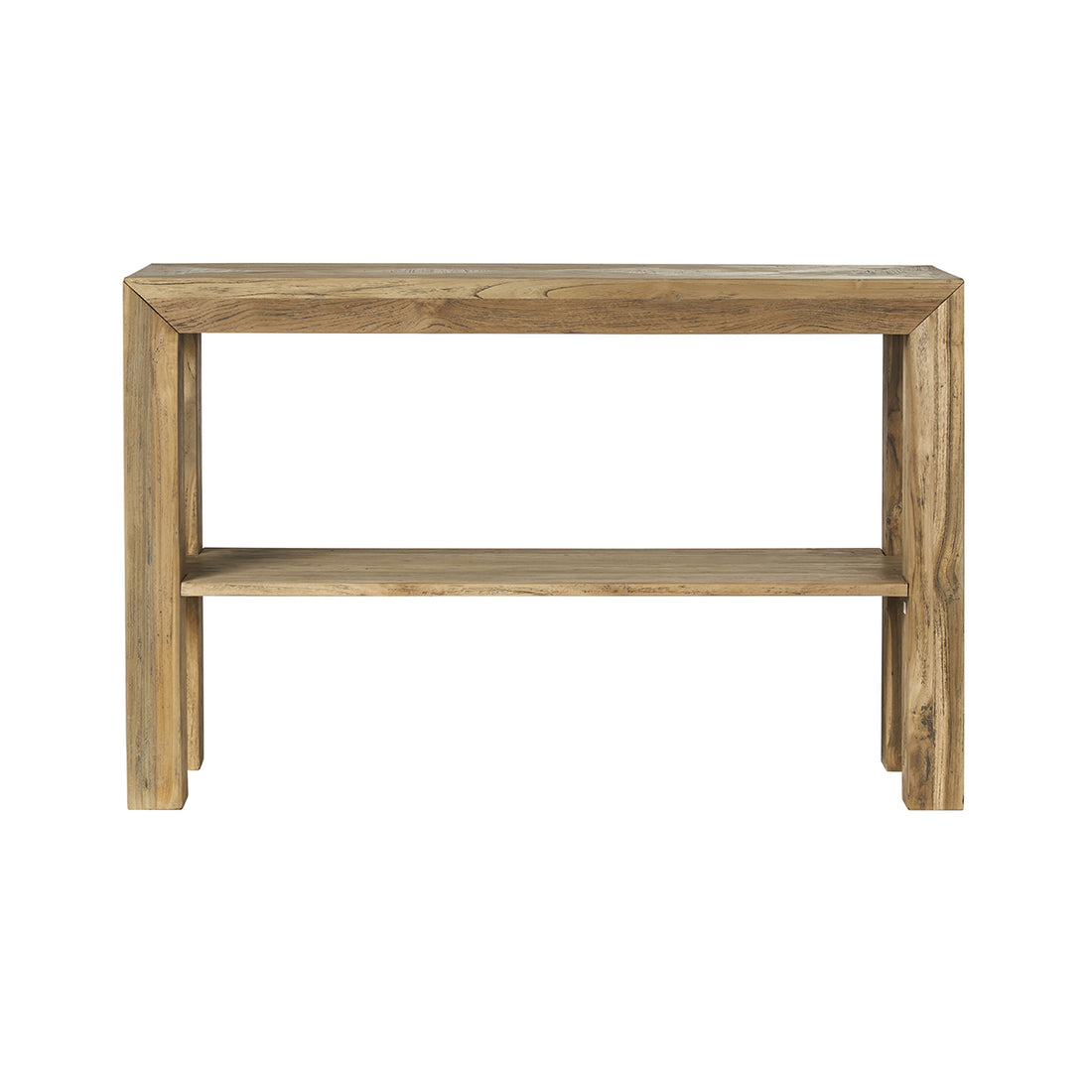 CARGO - Konsole aus recyceltem, massivem Teakholz 120 cm